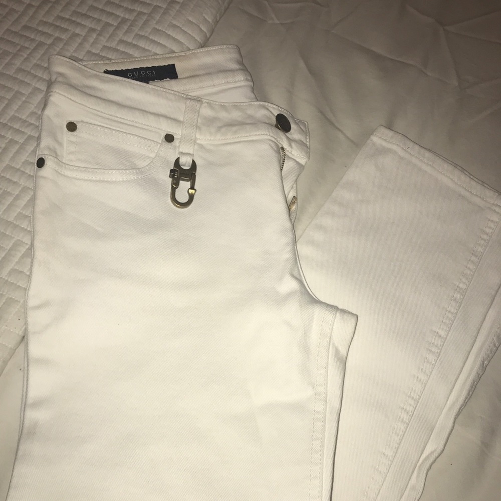 Gucci white jeans
